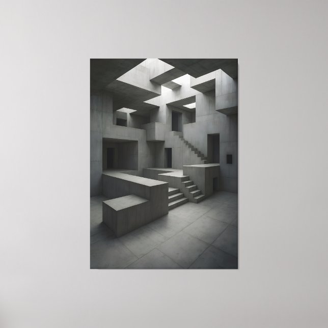 The Shape of Silent Blocks × The Shape of Withheld Canvas Print (Front)