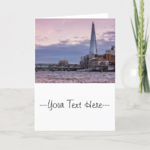 The Shard In The Evening, London UK Card