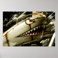 The Shark. Custom painted Harley gas tank