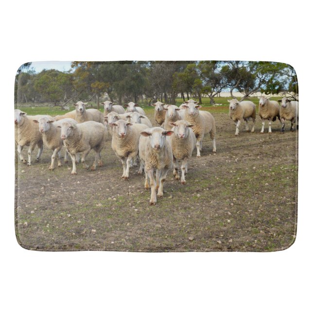 The Sheep Come Marching,  Bath Mat (Front)