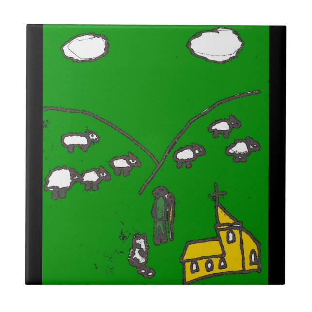 The Sheep Herder Tile (Front)