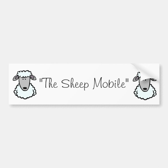The Sheep Mobile Bumper Sticker (Front)