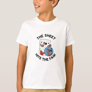 The Sheet Hits The Fan Funny Phrase Pun T-Shirt