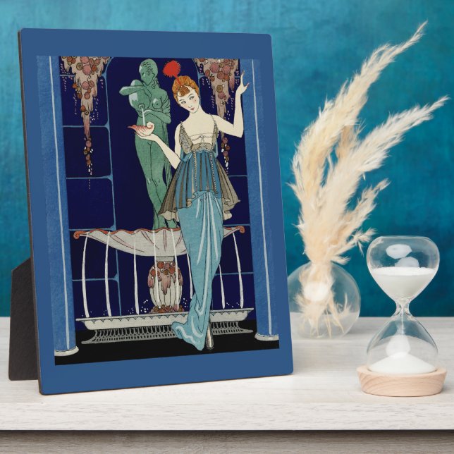  The Shell Fountain  by George Barbier  Plaque (Side)