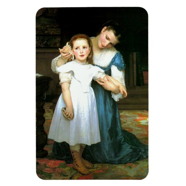 "The Shell" William-Adolphe Bouguereau Magnet (Vertical)