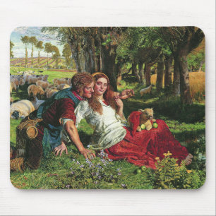 The Shepherd and his Girlfriend (by Holman Hunt) Mouse Pad