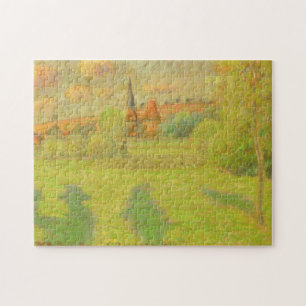 The Shepherd and the Church of Eragny Jigsaw Puzzle