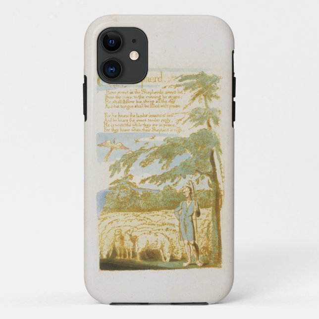 'The Shepherd', plate 15 from 'Songs of Innocence' Case-Mate iPhone Case (Back)