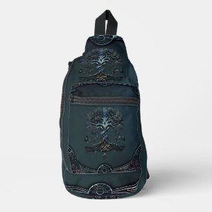 The Shine of the Tree of Life the Gems of the Soul Sling Bag
