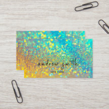 The shining Holographic Opal  Business Card
