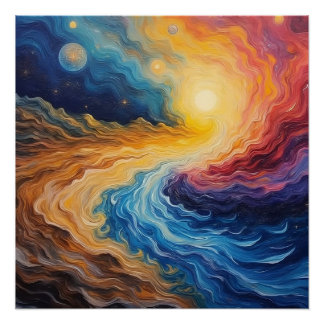 The Shining of Galactic Creation Poster