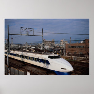 The Shinkansen or Bullet Train, Kyoto, Japan Poster