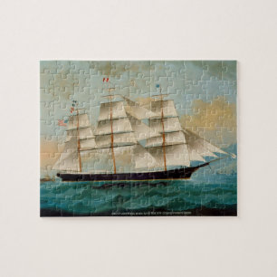 The Ship Fleetwing, Hong Kong Bay Jigsaw Puzzle