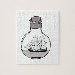 The ship in the glass bulb jigsaw puzzle