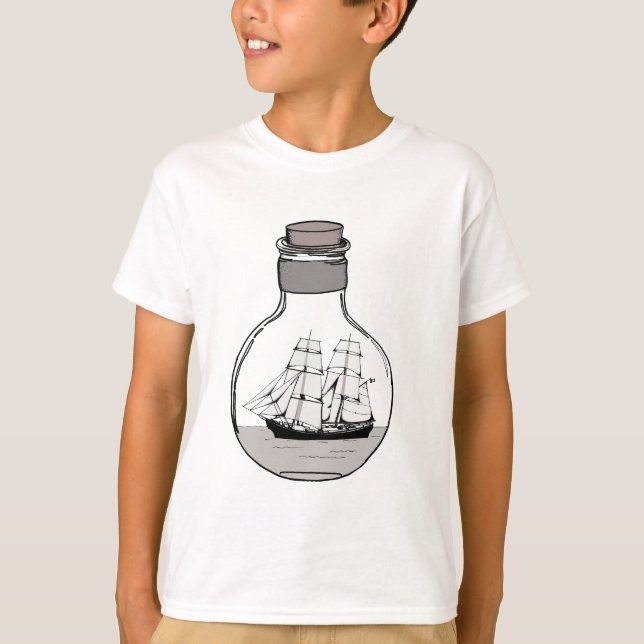 The ship in the glass bulb T-Shirt (Front)