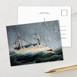The Ship in the Tempest   Henri Rousseau Postcard