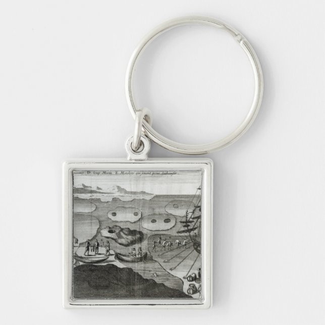 The Ship Making Alliance with the Eskimos Key Ring (Front)