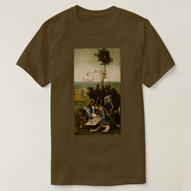 The Ship of Fools Hieronymus Bosch T-Shirt (Design Front)