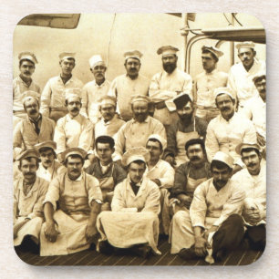 The ship's cooks aboard the R.M.S. Teutonic (b/w p Coaster