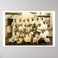 The ship's cooks aboard the R.M.S. Teutonic (b/w p