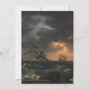 The Shipwreck by Claude-Joseph Vernet Invitation