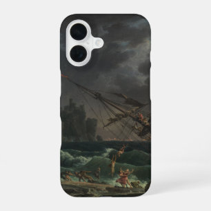 The Shipwreck by Claude-Joseph Vernet iPhone 16 Case