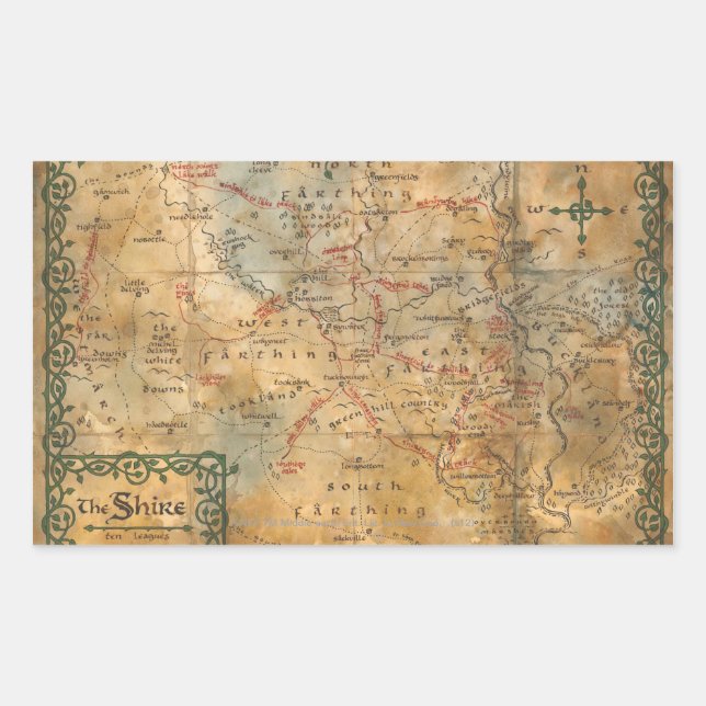 THE SHIRE™ RECTANGULAR STICKER (Front)