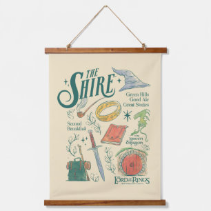 THE SHIRE™ Watercolor Collage Graphic Hanging Tapestry