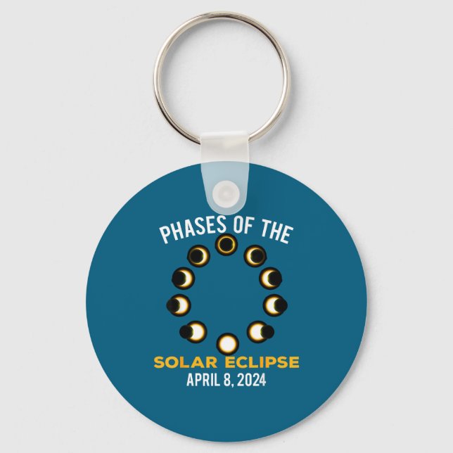 The Shirt Solar Eclipse Phases Solar Eclipse Key Ring (Front)
