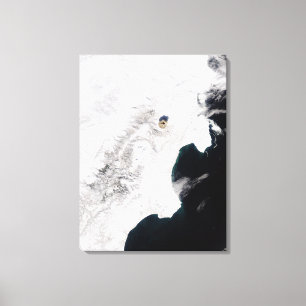 The Shiveluch Volcano in Kamchatka Krai, Russia Canvas Print