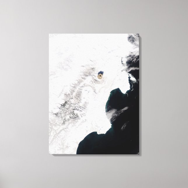 The Shiveluch Volcano in Kamchatka Krai, Russia Canvas Print (Front)