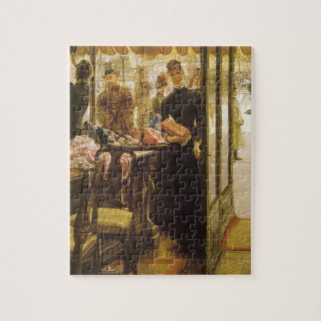 The Shop Girl by James Tissot, Victorian Fine Art Jigsaw Puzzle (Vertical)