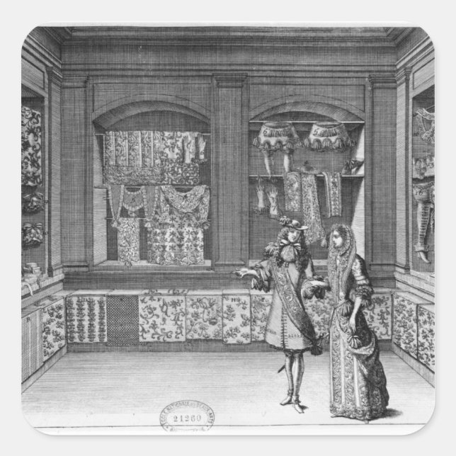 The Shop of Galanteries Square Sticker (Front)