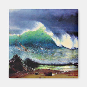 The Shore of the Turquoise Sea Magnet