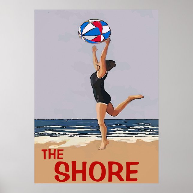 The Shore Vintage Style Poster (Front)