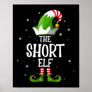 The Short Elf Family Matching Group Christmas Poster