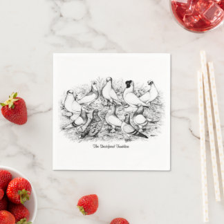 The Short-faced Tumbler Pigeons Napkin