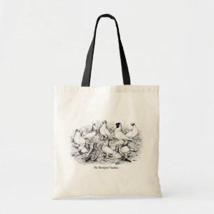The Short-faced Tumbler Pigeons Tote Bag