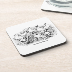 The Short-faced Tumblers Coaster