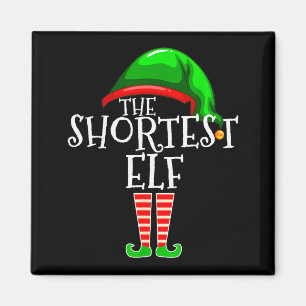 The Shortest Elf Family Matching Group Christmas G Magnet
