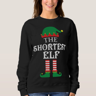 The Shortest Elf Matching Family Christmas Pajama Sweatshirt