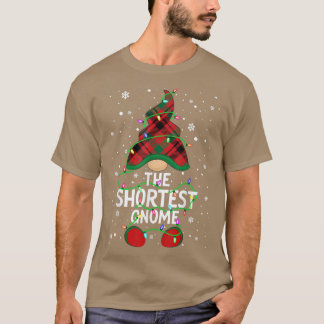 The Shortest Gnome Family Matching Group Xmas Ligh T-Shirt