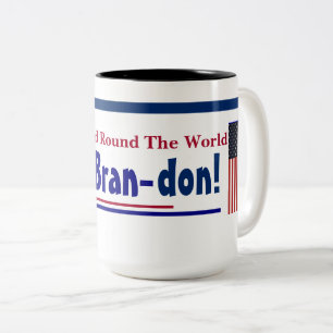 The Shout Heard round the world Let's go Brandon T Two-Tone Coffee Mug