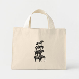 The show must go on. mini tote bag