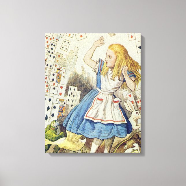 The Shower of Cards Canvas Print (Front)