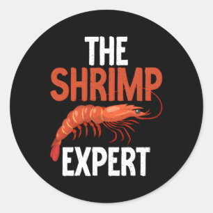 The Shrimp Expert Shrimp Classic Round Sticker