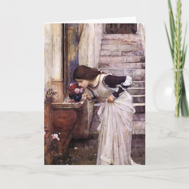 The Shrine  by John William Waterhouse Card (Front)