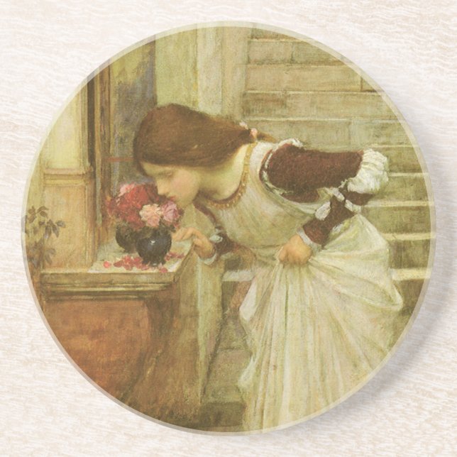 The Shrine by John William Waterhouse Coaster (Front)