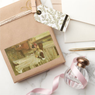 The Shrine by John William Waterhouse Rectangular Sticker