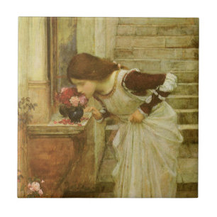 The Shrine by John William Waterhouse Tile